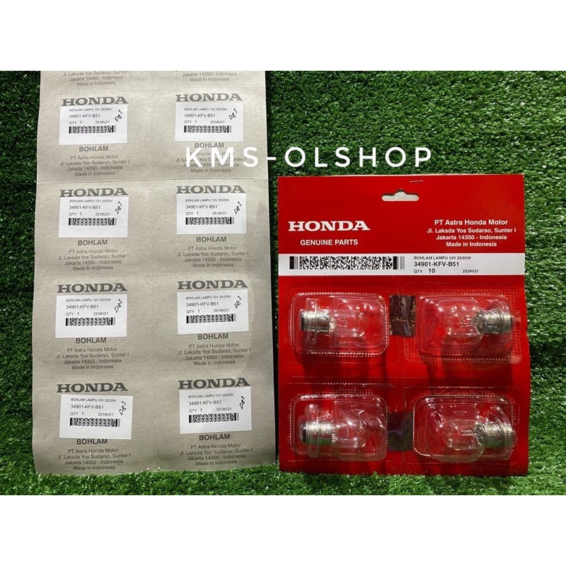 Lampu Depan AHM / Bohlam Honda Grand Kharisma Supra X 125 Revo Beat Vario Scoopy Spacy 34901-KFV-B51 12V 25W