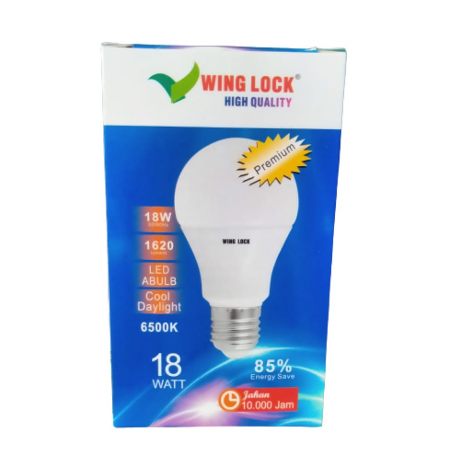 LAMPU LED WING LOCK 18 WATT PREMIUM BOHLAM LED GARANSI 1 TAHUN