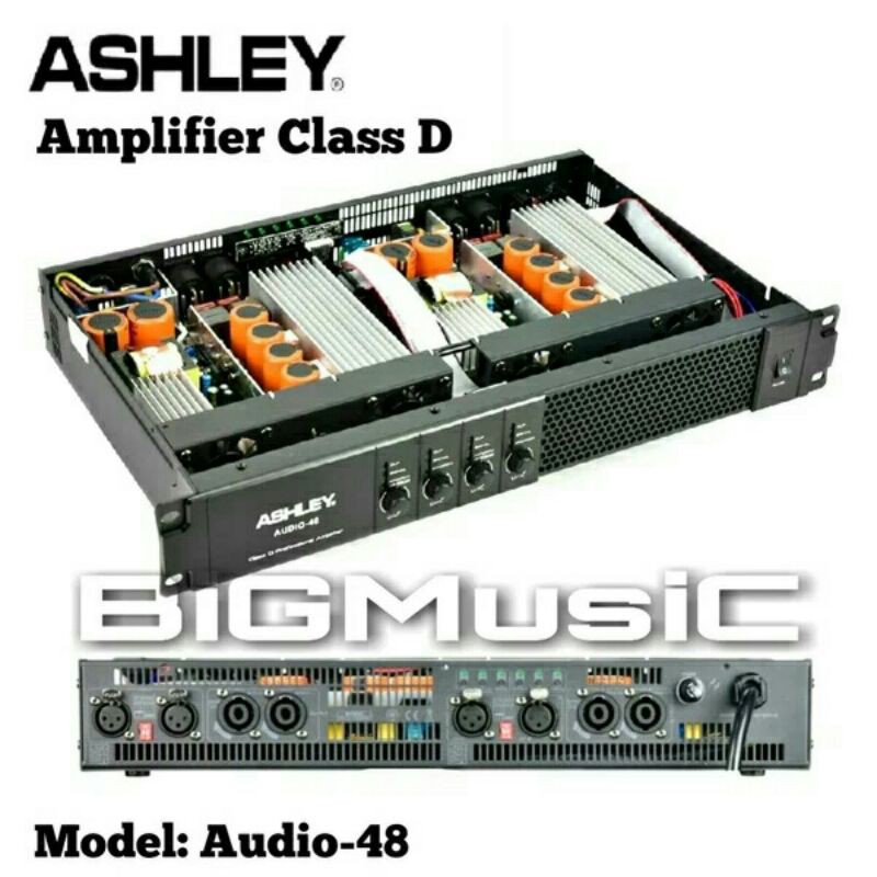Power Ashley Audio 48 Original Amplifier 4 Channel Class D