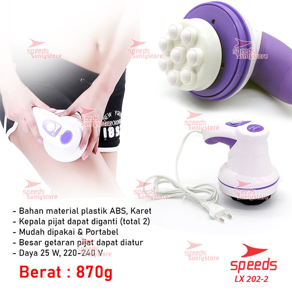 Alat pijat Manipol alat pijat getar Body Massager Relaxation 202-02