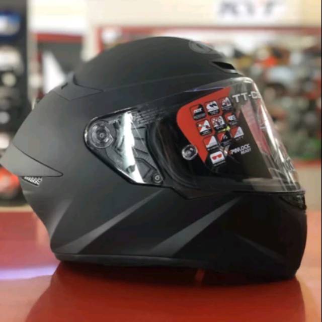 COD Helm KYT Ttc Tt Course Ttcourse Black Doff Original