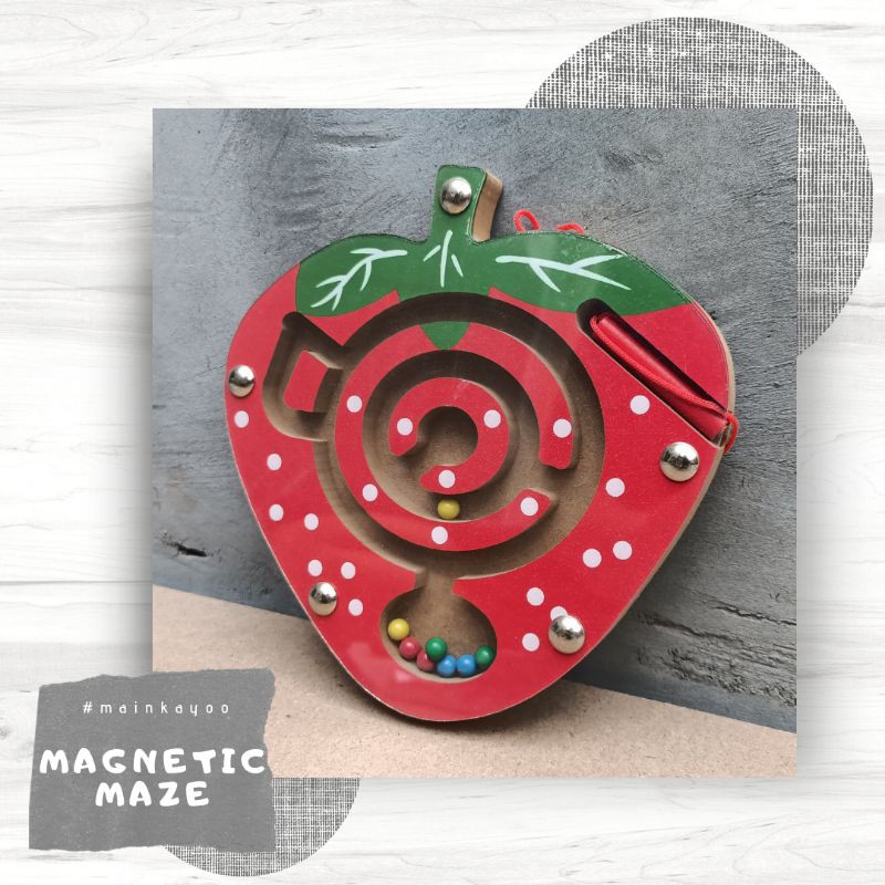 MAIN MAGNETIC MAZE LABIRIN - MAINAN EDUKASI MONTESSORI ANAK