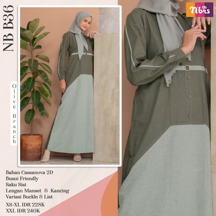 [COD] GAMIS NIBRAS POLOS REMAJA DEWASA NB B36