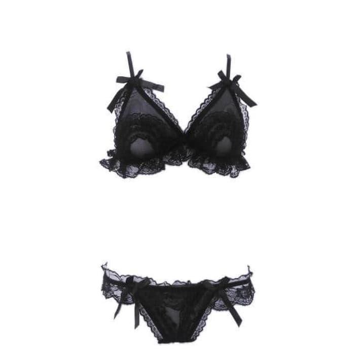 ACB029 - Bikini Bra Set Transparan Sexy Underwear Pakaian Dalam
