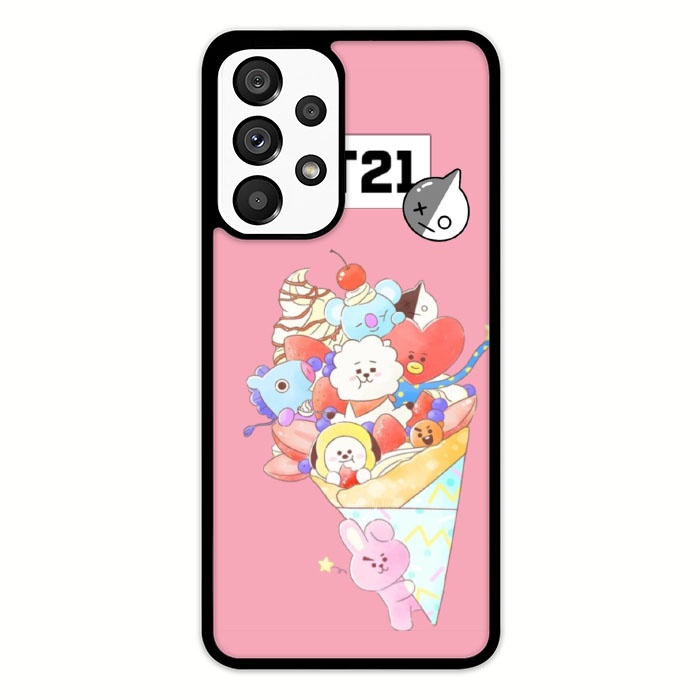 Case Casing Softcase Cover Samsung Galaxy A13 A33 A53 A73 5G BTS BT21 Pink Cute P1879