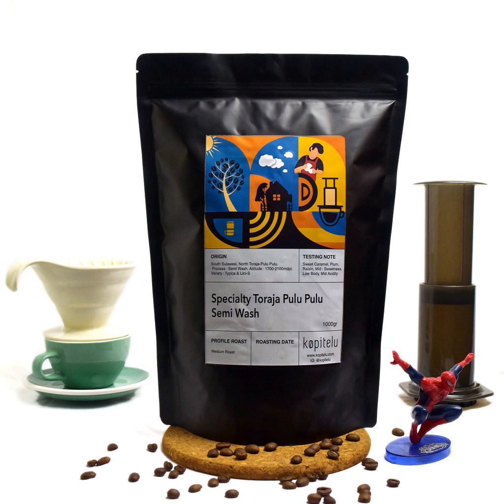 

Kopitelu Specialty Toraja Pulu Pulu Semi Wash 1 KG