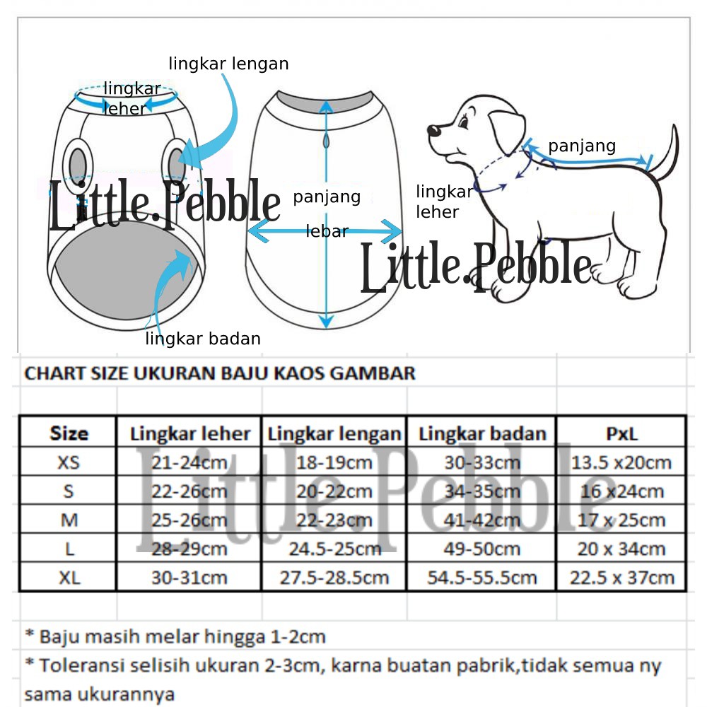 baju kaos anjing kucing karakter