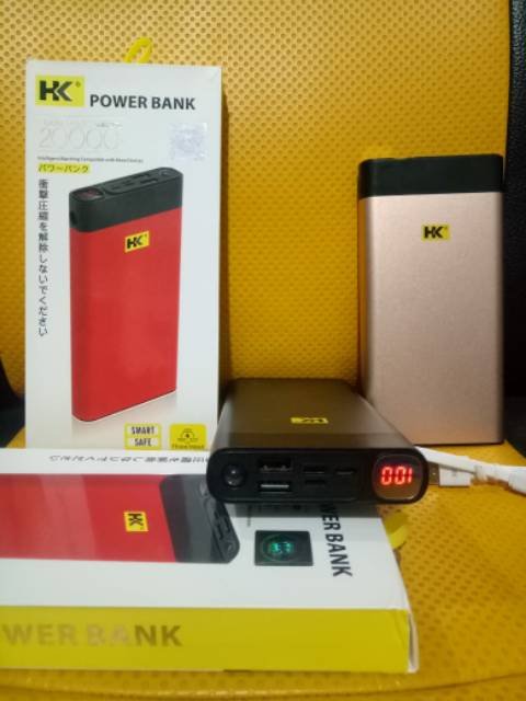 powerbank HK d7 pb hk d7 20.000 MAH . powerbank real ampere pb senter