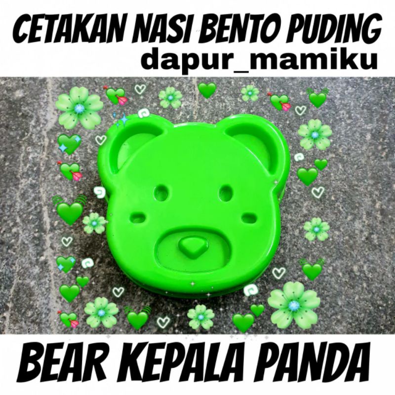 DAPURMAMI Cetakan Nasi Bento Karakter Panda Bear Cetakan Bento Cetakan puding pudding