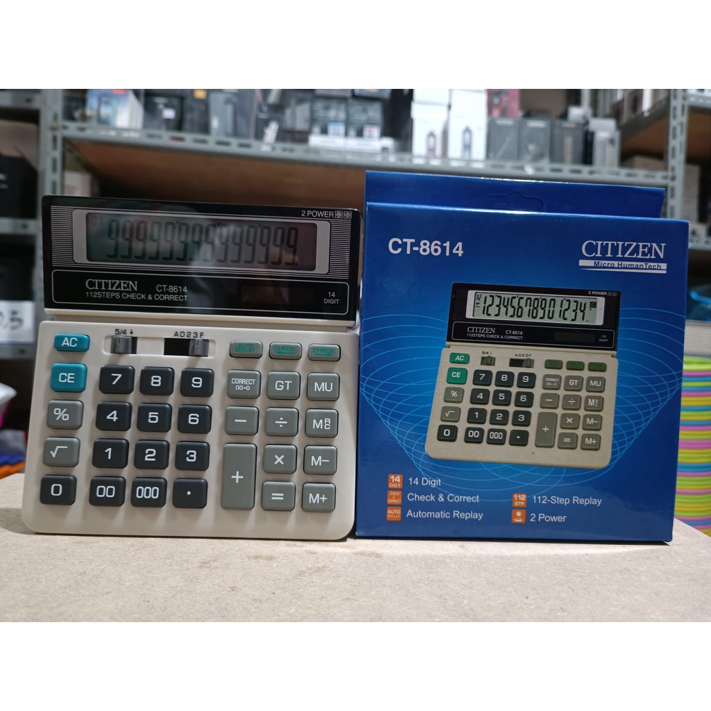 Kalkulator/Calculator Murah Citizen CT 8614 14 digit