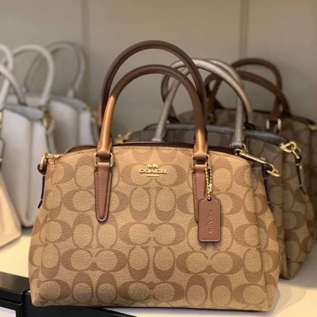 Tas Coach Mini Sage Khaki Saddle/ Sign Saddle