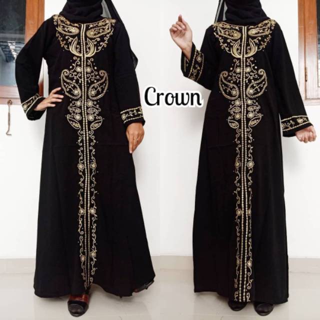 GAMIS WANITA TERBARU /HITAM/JUBAH ARAB/ GAMBAR 99% SAMA 81