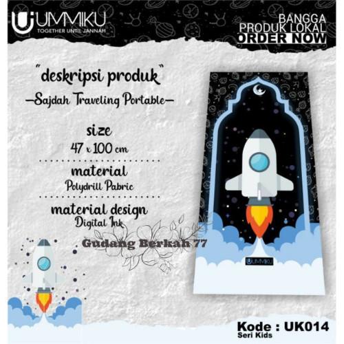 Sajadah Travel Anak Ummiku Motif Galaxi & Kabah