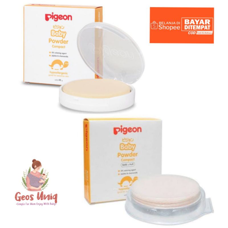 Jual PIGEON BABY COMPACT POWDER REFILL PIGEON BABY POWDER Bedak