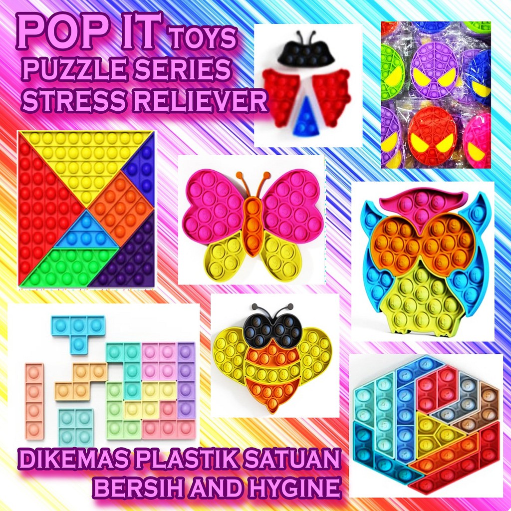 POP IT - PUZZLE SERIES - FIDGET PUSH POP IT TOYS