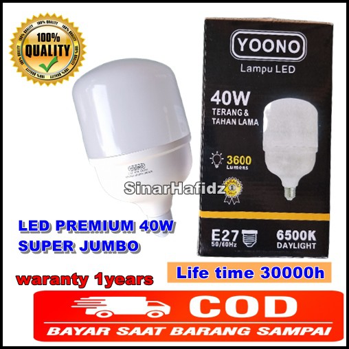 Lampu Led YOONO 40W PREMIUM