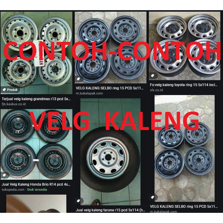 JKH Wheel Cover Dop Velg Ring14 Silver Hitam Isoka