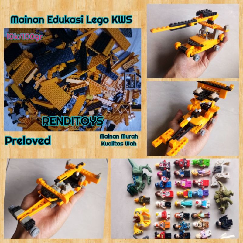 Lego kw curah 100gr mirip Lego ori untuk edukasi anak asah otak Mainan anak Lego KWS Termurah