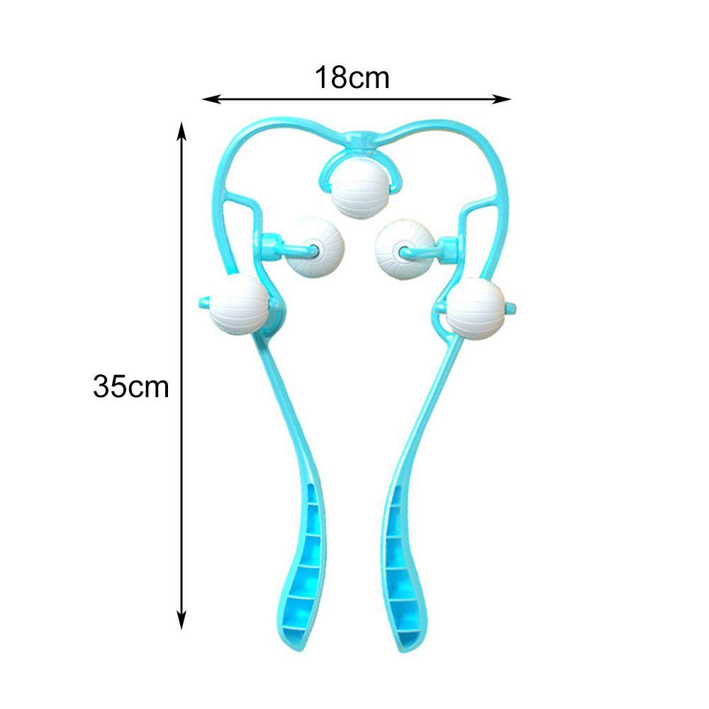 Neck Massager Roller Handheld 5 Trigger Point Shoulder Waist Muscle Massage Tool Deep Tissue Relax Massager New