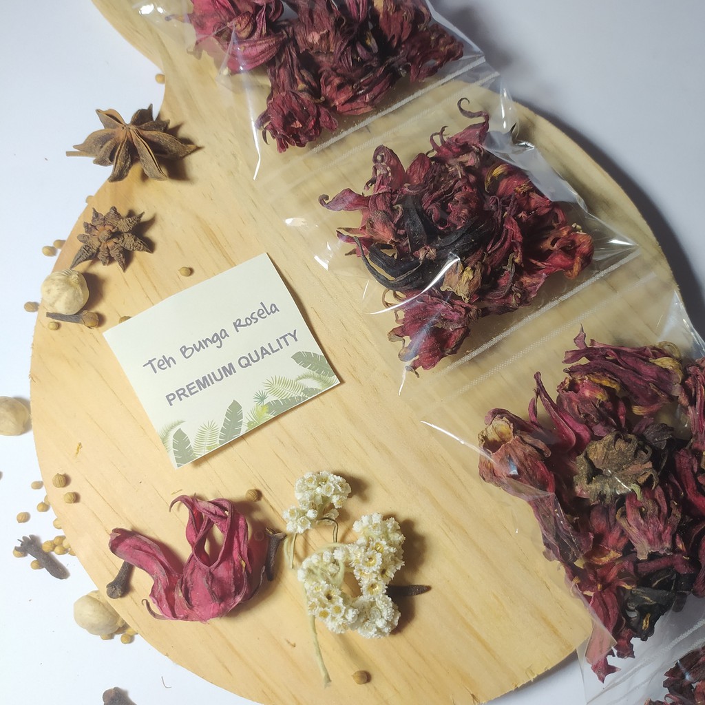 

[Sachet] Teh Seduh Bunga Rosella / Teh Rosela / Teh Herbal Asli