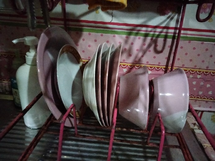 Piring Makan Omega Two Tone / 2 Warna Ukuran 9inch