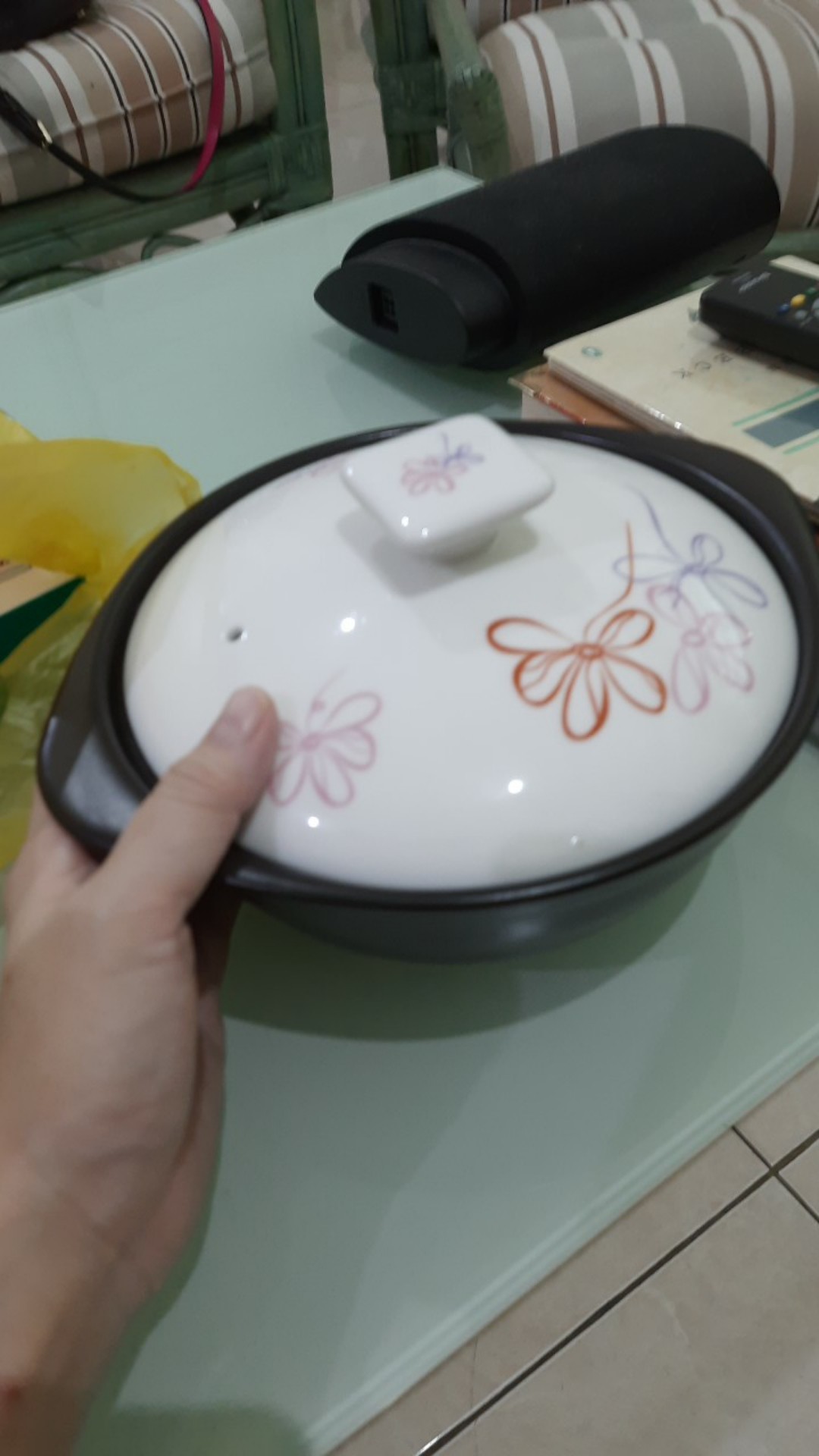 Donghwa Ttukbaegi Panci Keramik Pattern 550 Ml - 11 Varian Pattern