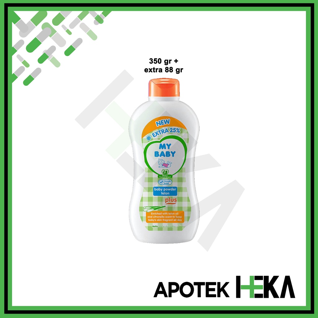 My Baby Powder Telon Plus - Bedak Bayi Bedak Anak Wangi Telon Ijo Oren (SEMARANG)