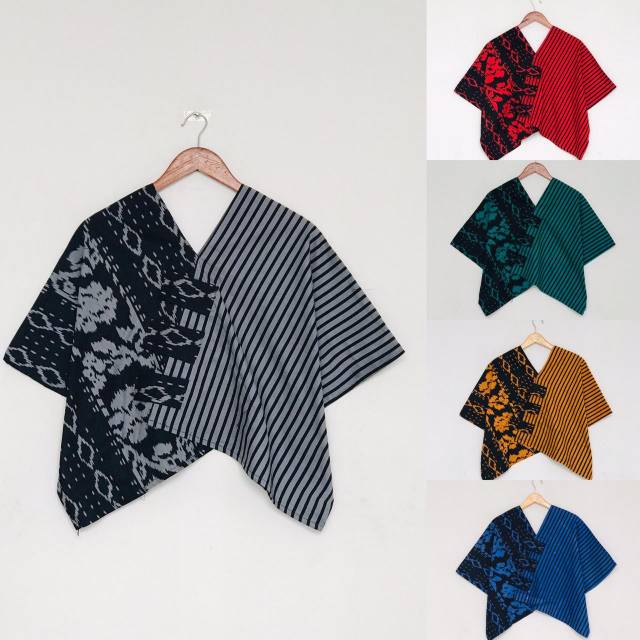 kebaya wanita Atasan Crop Lurik