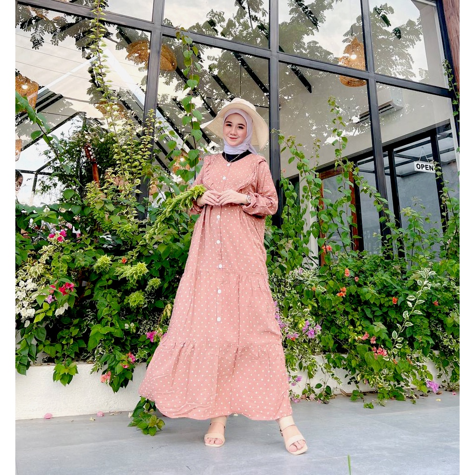 Aisyah Gamis Terbaru Kekinian Rayon Fashion Muslim Wanita