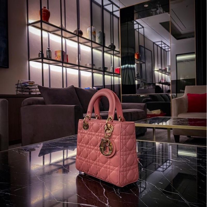tas dior original Lady Dior PINK Tas Asli Dior
