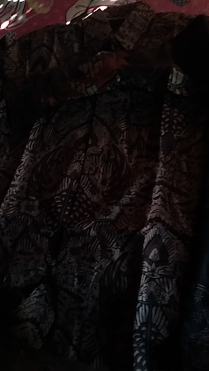 Batik Pria Lengan Panjang Batik Azmil Hrb026 Motif Keratonan Kode 002 Size M L Xl Xxl Reguler