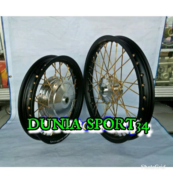 TOPPP!!!!! paketan velg cross tromol set jari jari velg ring 14 17 mio xrade mio j xeon mio soul mio