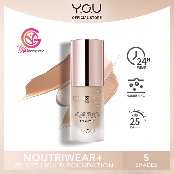 YOU NOUTRIWEAR FOUNDATION SPF 25 PA ++ 20 ML