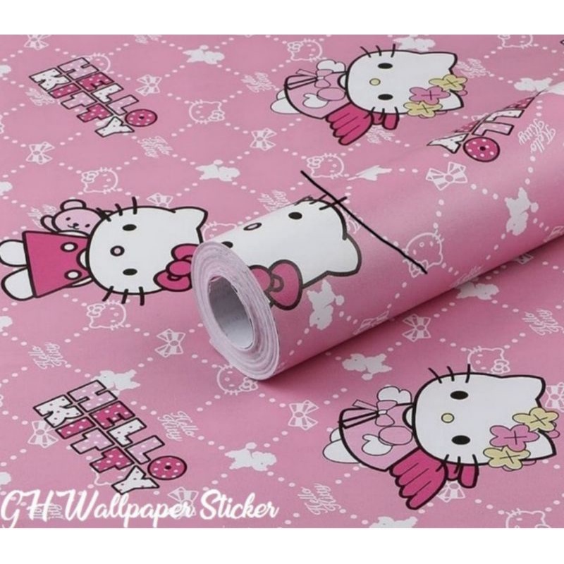 wallpaper stiker gambar Hello kitty