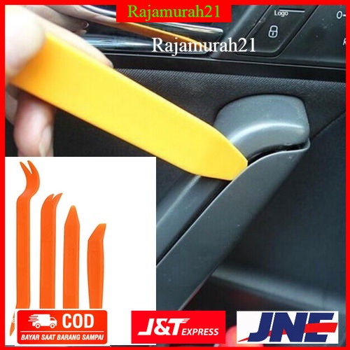 Alloet Car 4 in 1 Removal Pry Tool / Pengungkit - AA16 - Orange - OMRS4JOR