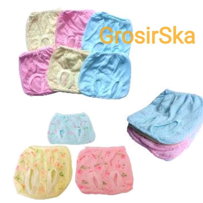 12 Pcs/ Harga Lusinan Celana Pop Bayi - Celana Kacamata