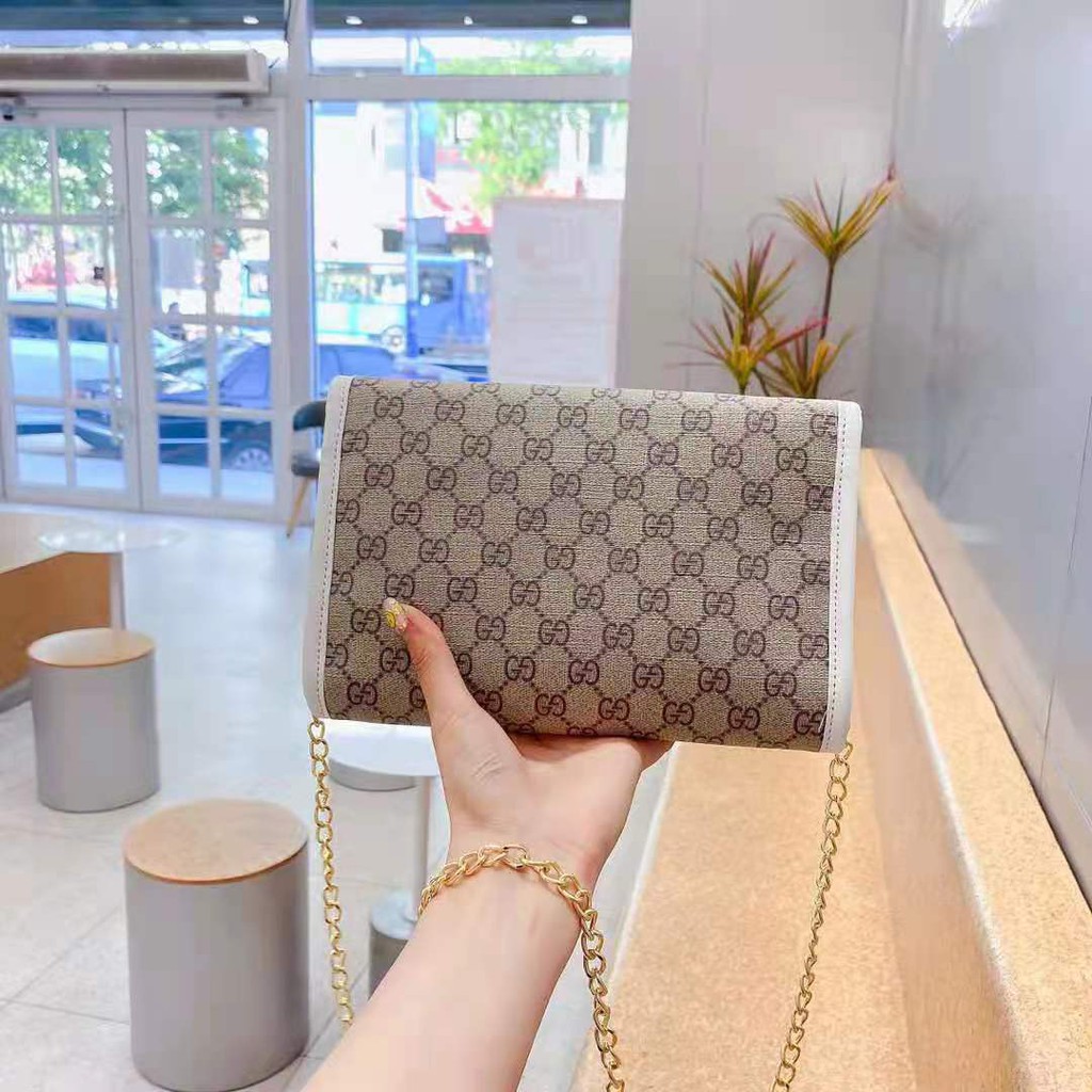 [✅BISA COD] 9534 VINTAGE MONOGRAM CLUTCH (REAL PICTURE)