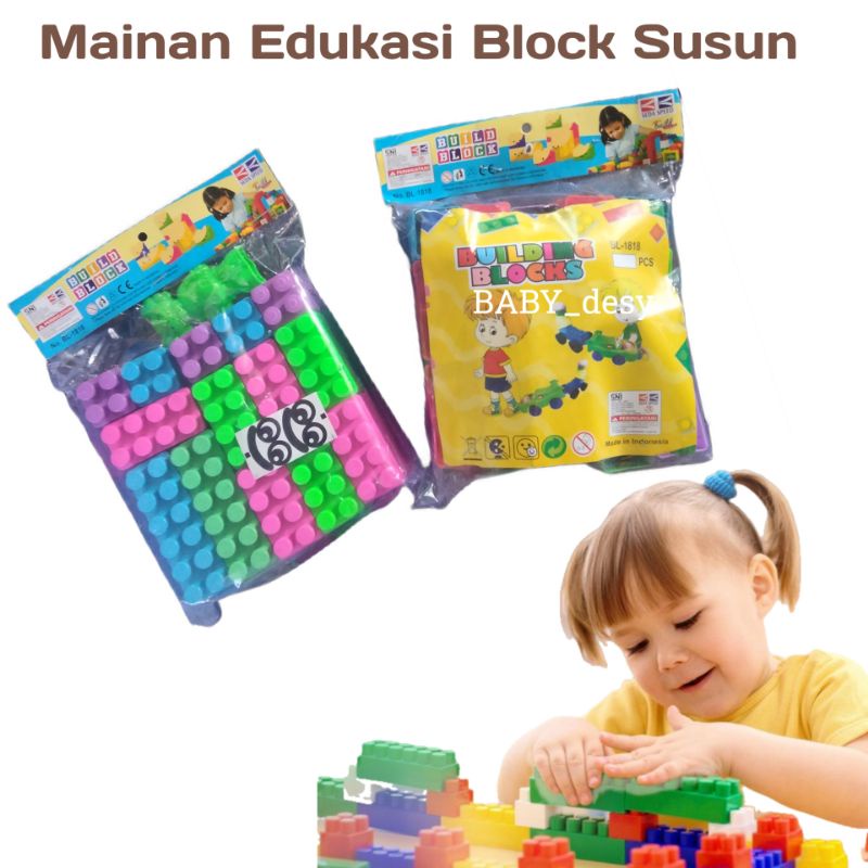 MAINAN ANAK EDUKASI BLOCK SUSUN BESAR / KREATIF LEGO BLOCK SUSUN