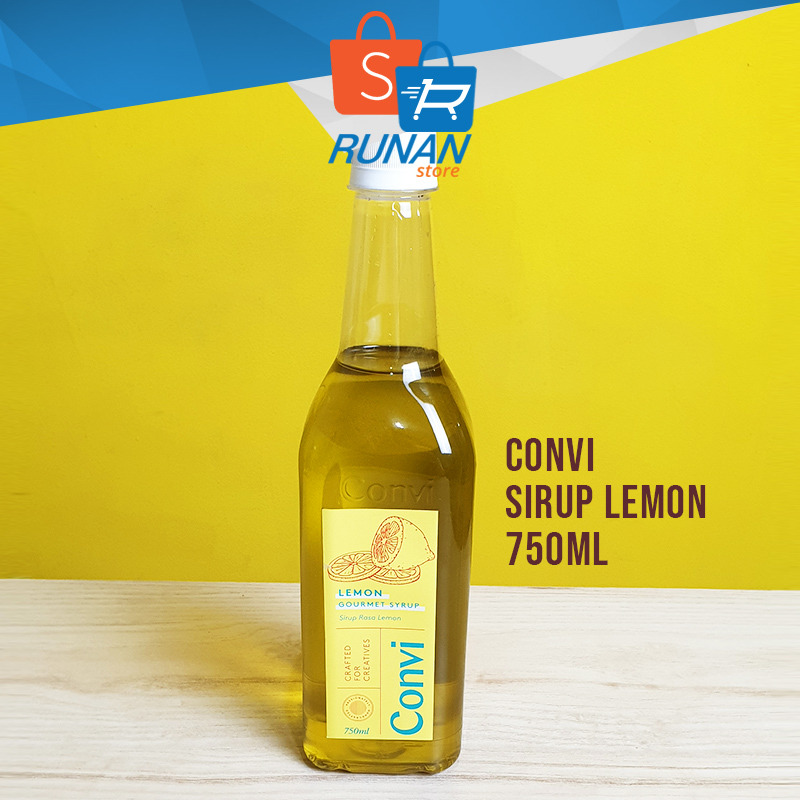 

Sirup Lemon Convi Gourmet Syrup Premium Rasa Lemon 750ml Mojito Sirup