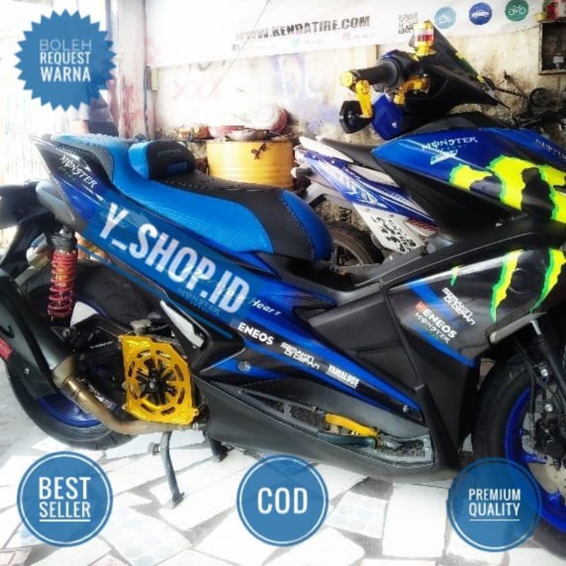 Jok Motor Aerox 155 Modifikasi Model Eropa Anti Rembes