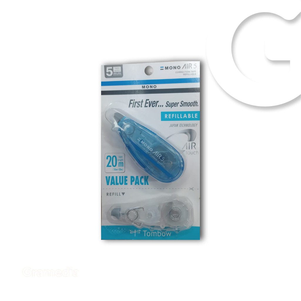 

Gramedia Gorontalo - Tombow Monoair Refillable Type 5C41 Blue + Refill Pack