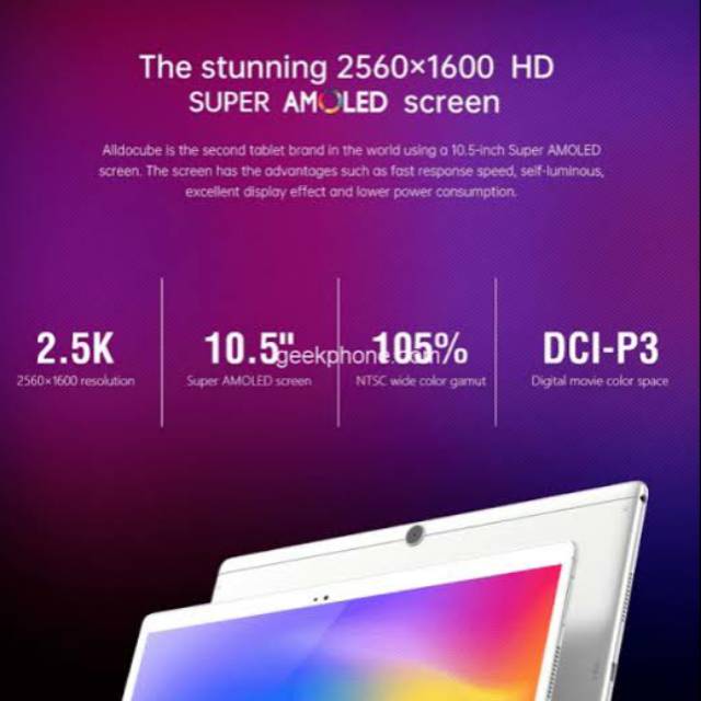 Alldocube X Neo 4G LTE S-Amoled 2K Display 4/64GB Dual Sim Android 9 Wifi Type C Qualcomm Snapdragon