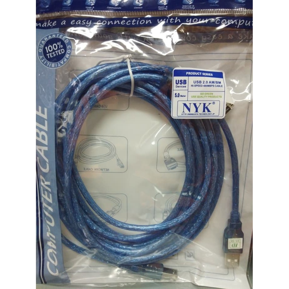 Jual Kabel Nyk Usb 5m To Printer Shopee Indonesia 5248