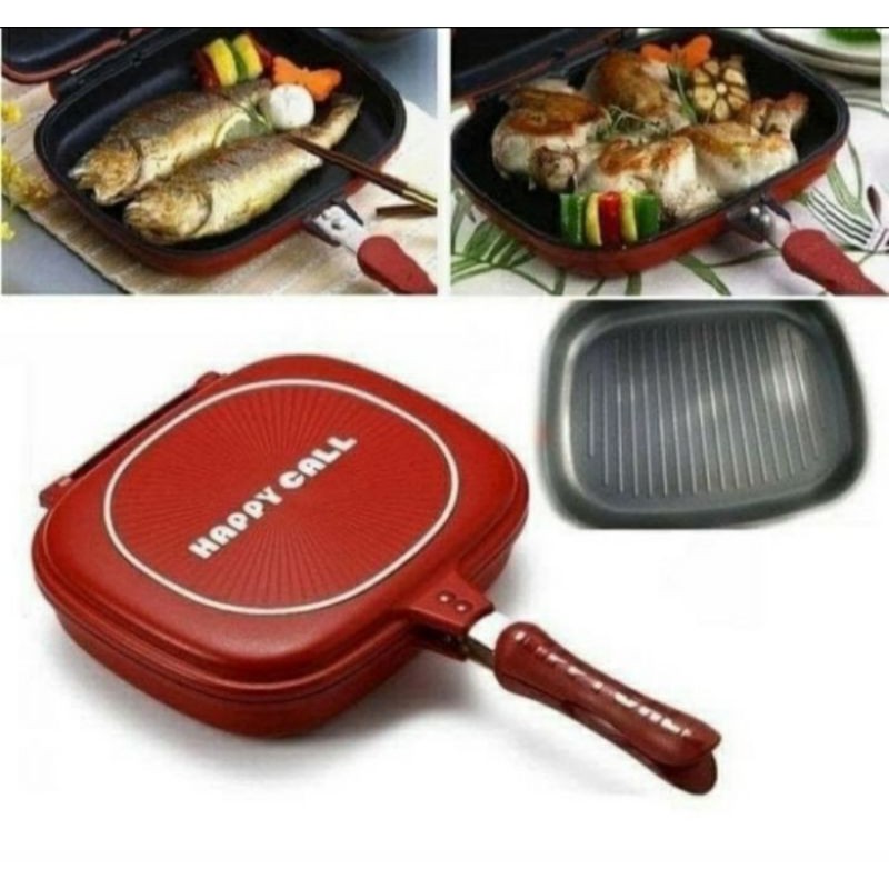 Happy call double pan jumbo 32cm original made in korea