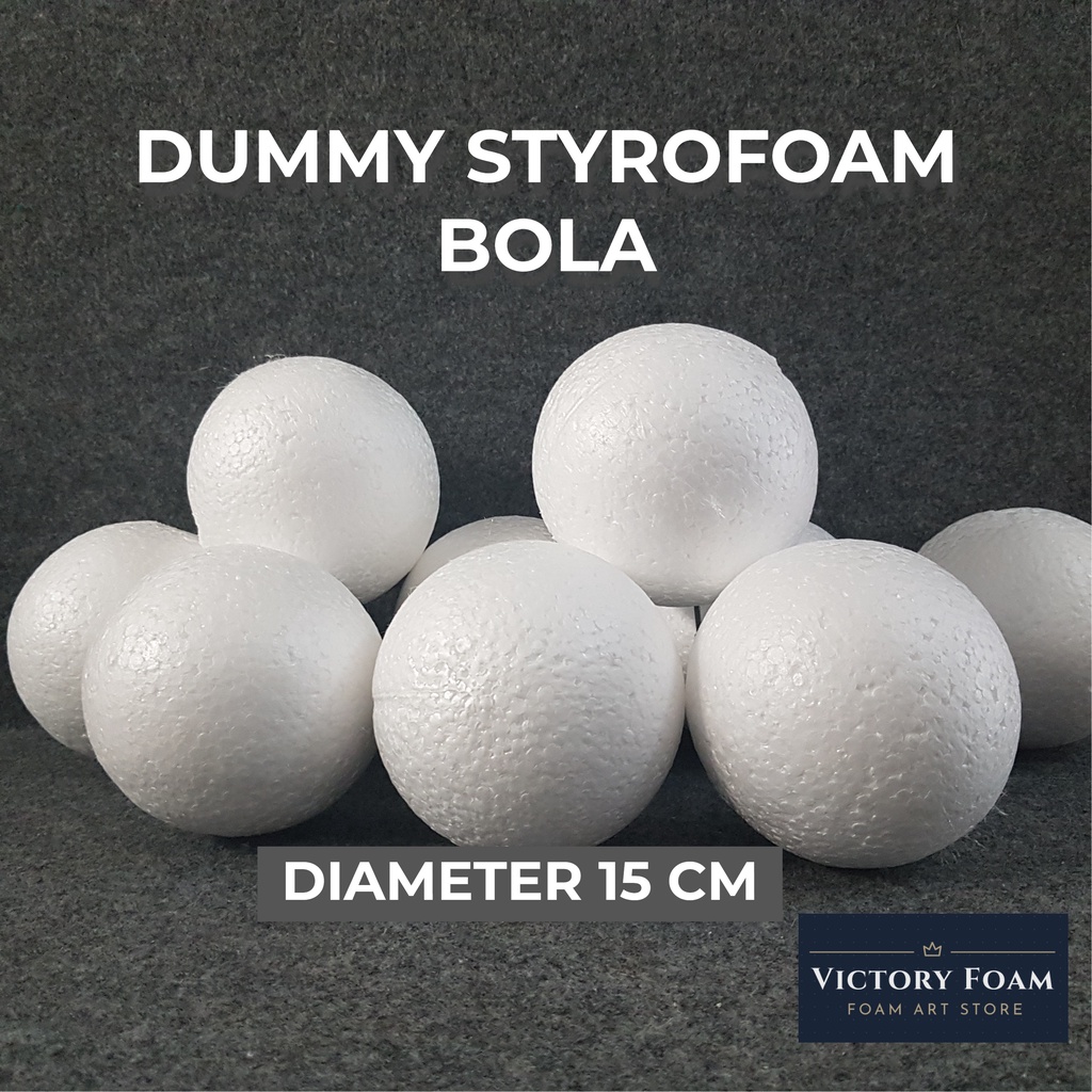 Dummy Styrofoam Bola Diameter 15cm