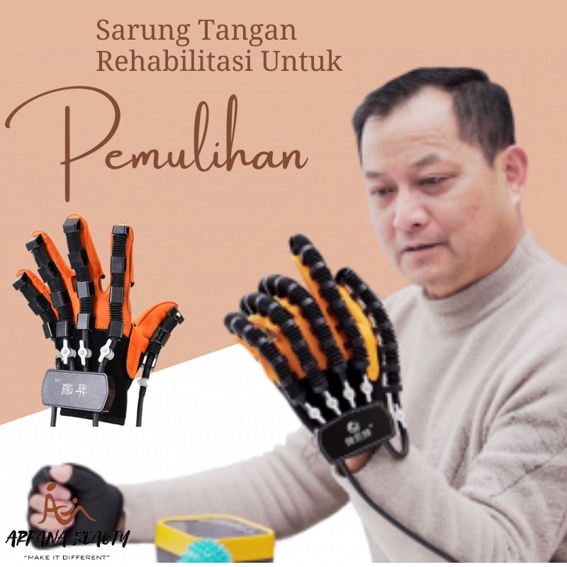 Sarung Tangan Terapi Robotic Alat Terapi Stroke Fisioterapi Alat Terapi Kesehatan Stroke Elektrik Tangan Jari Syaraf Kejepit Sarung Tangan Therapy Jari Kaku Rehabilitasi Original Import Premium Terbaru Best Seller