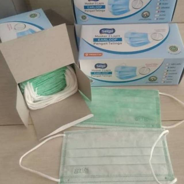 MASKER SENSI 3PLY 1BOX ISI 40/APD/MASKER/SENSI