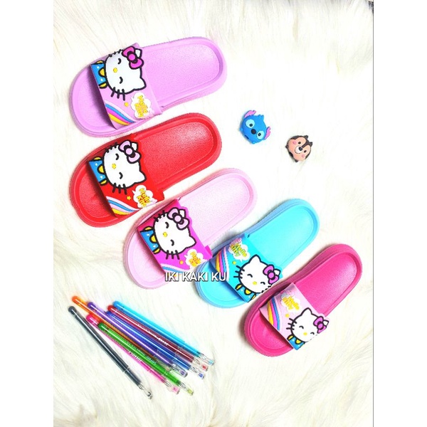 SANDAL IMPORT HELLO KITTY ANAK CEWEK SENDAL SELOP BALITA PEREMPUAN LCR 2248-35 HK FULL KARET