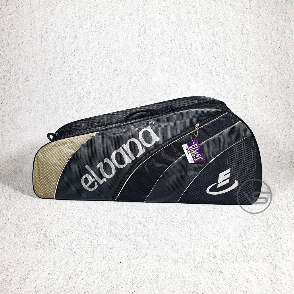 Tas Raket Badminton Elvana 2 Resleting ORIGINAL