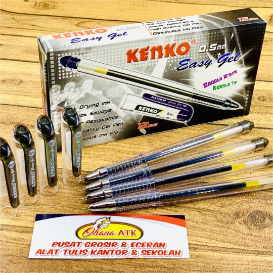 

Pulpen / Gel Pen Kenko Easy Gel 0,5 mm / lusin 12pcs